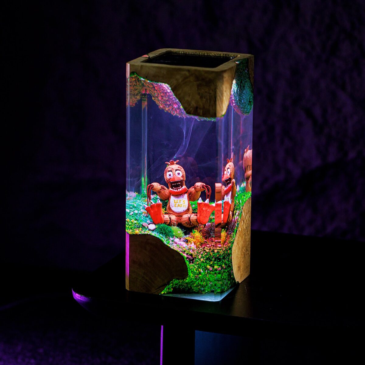 Creepy Foxy Resin Lamp