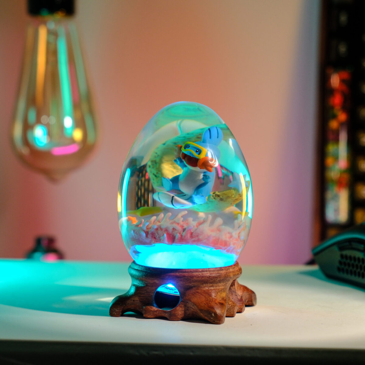 Mudpik Pokemon Resin Lamp Egg