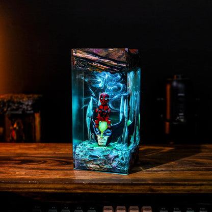 Deadpool Epoxy Lamp