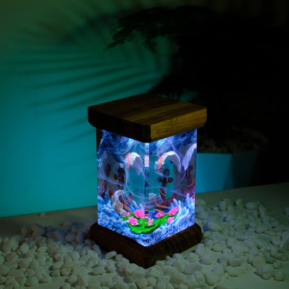 Anchor Koi Fish Resin Epoxy Lamp, Night Light