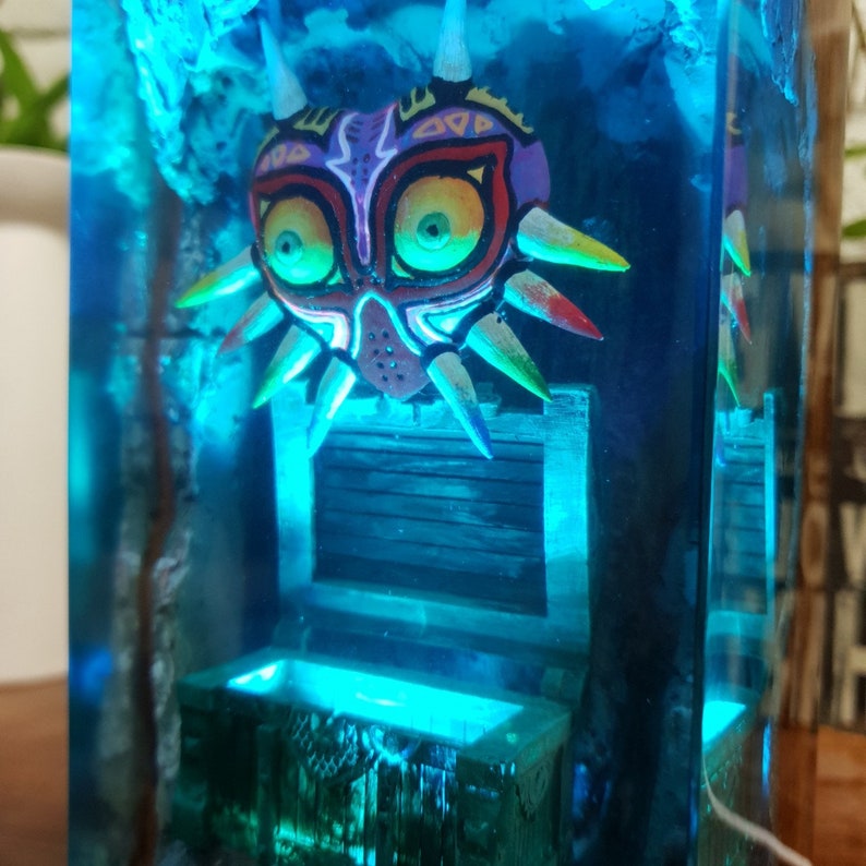 Majora Mask Resin Lamp