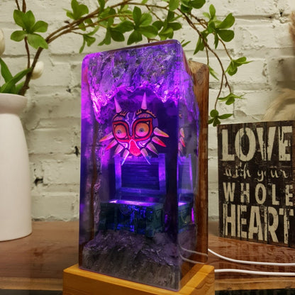 Majora Mask Resin Lamp