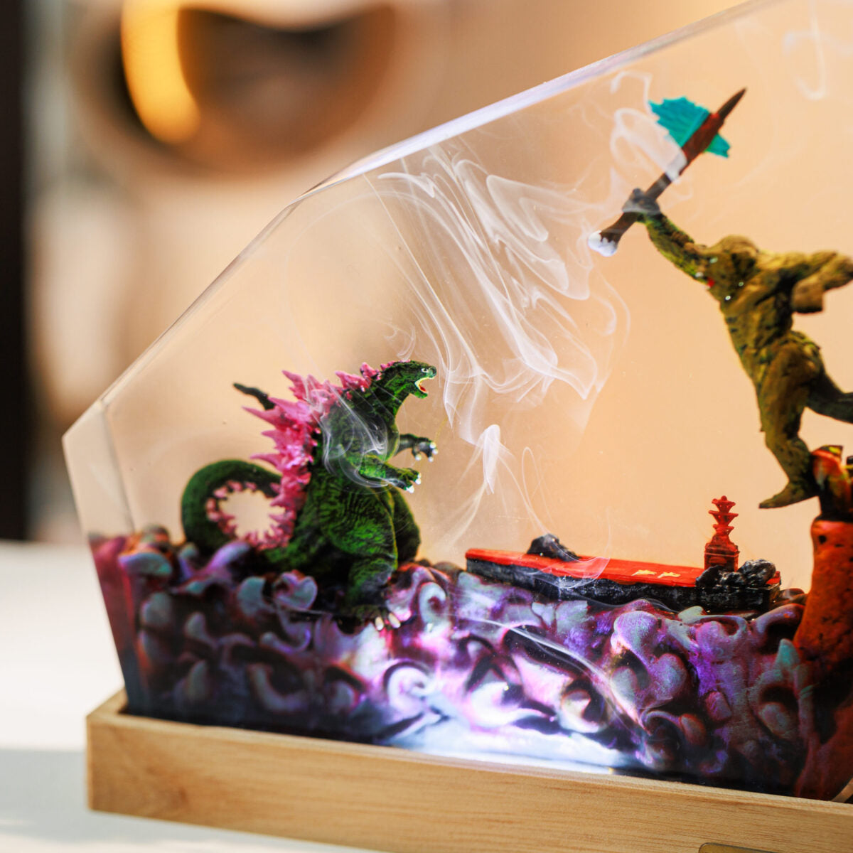 Godzilla x Kong Battle Resin Lamp