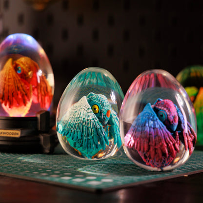 Custom Dinosaur Resin Lamp Egg