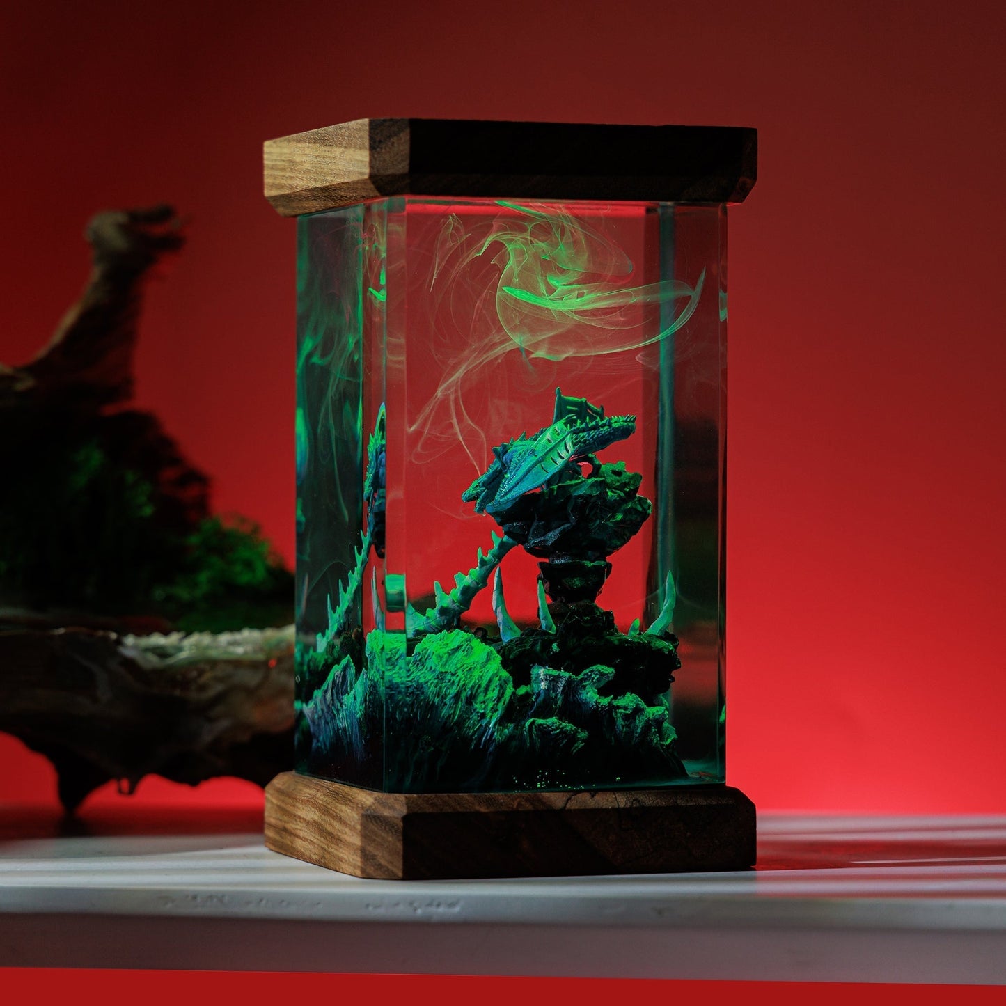 Mythology Dragon Resin Diorama Lamp