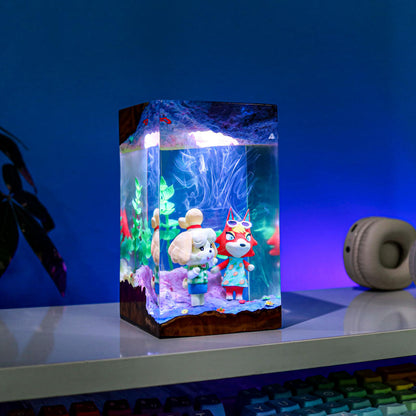 Animal Crossing Isabelle and Audie Night Light