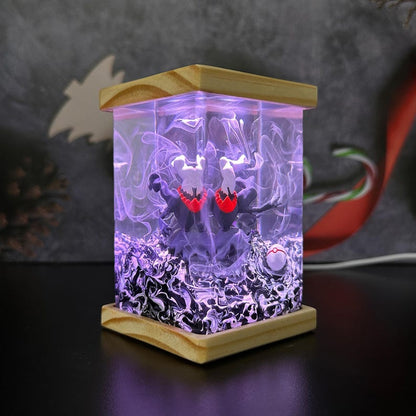 Darkrai Pokemon Resin Epoxy Lamp, Night Light