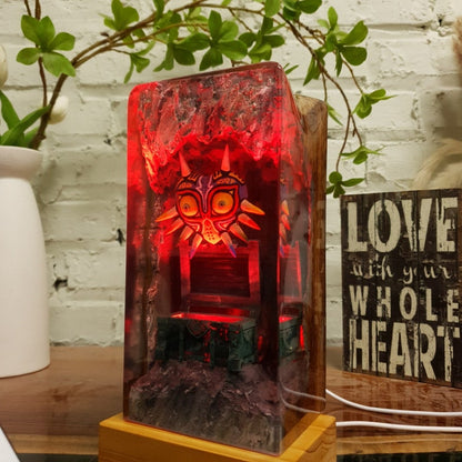 Majora Mask Resin Lamp