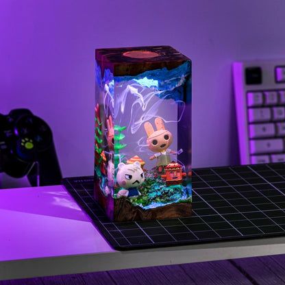 Coco Animal Crossing Epoxy Lamp