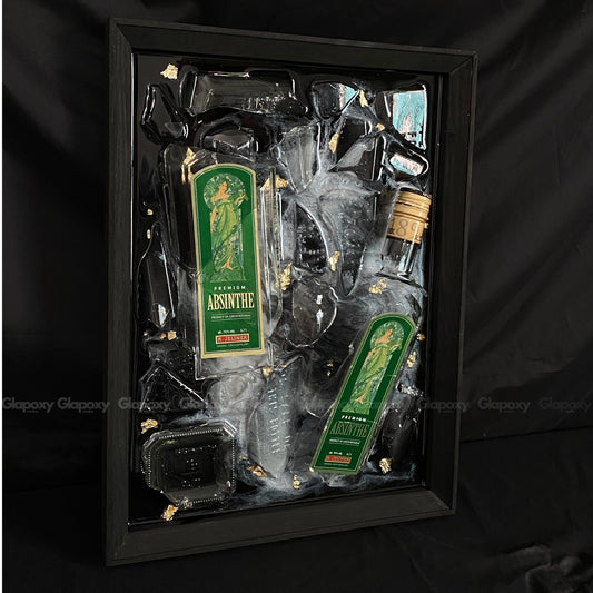 Absinthe-Broken Bottle Art 