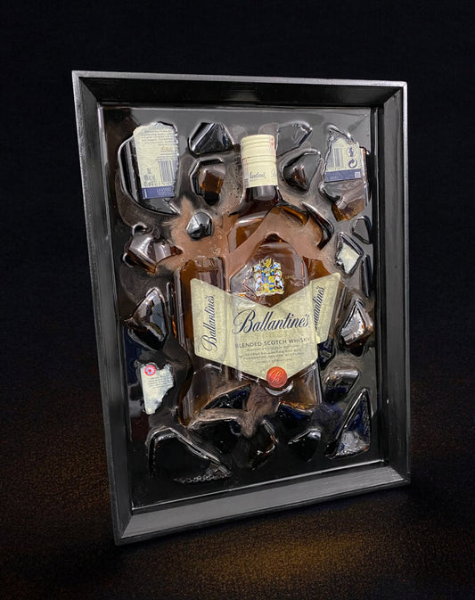 Ballantine"s-Broken Bottle Art 